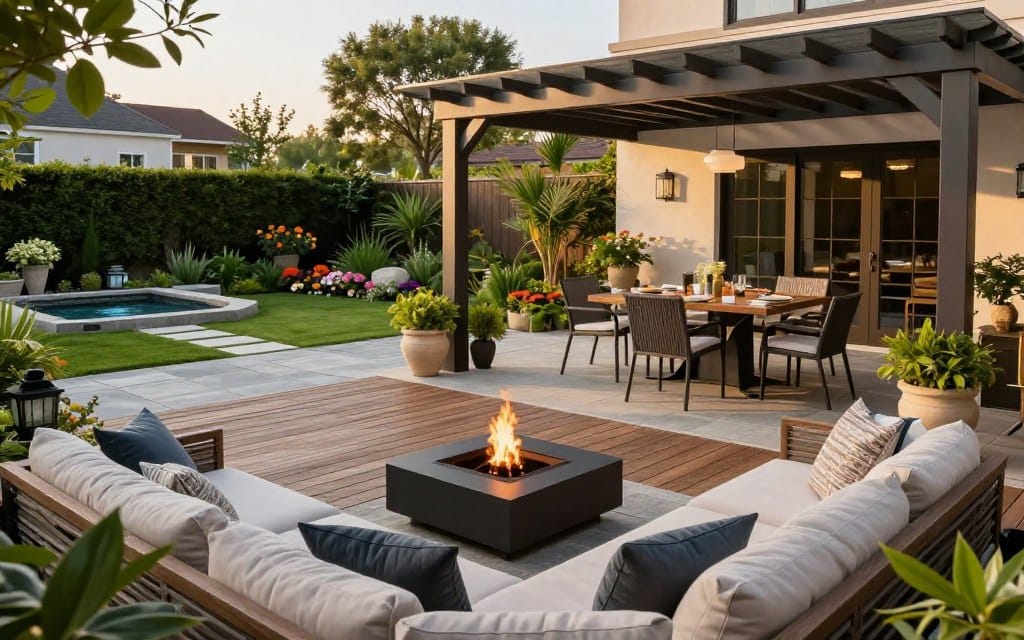 how to design outdoor living spaces