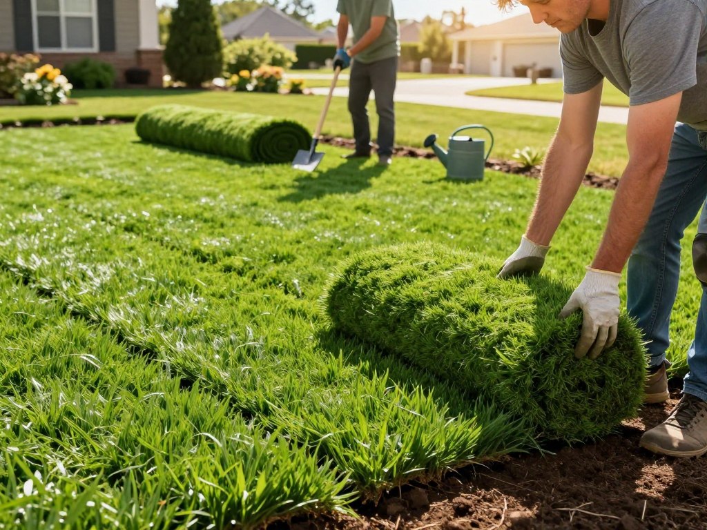 lawn sod installation