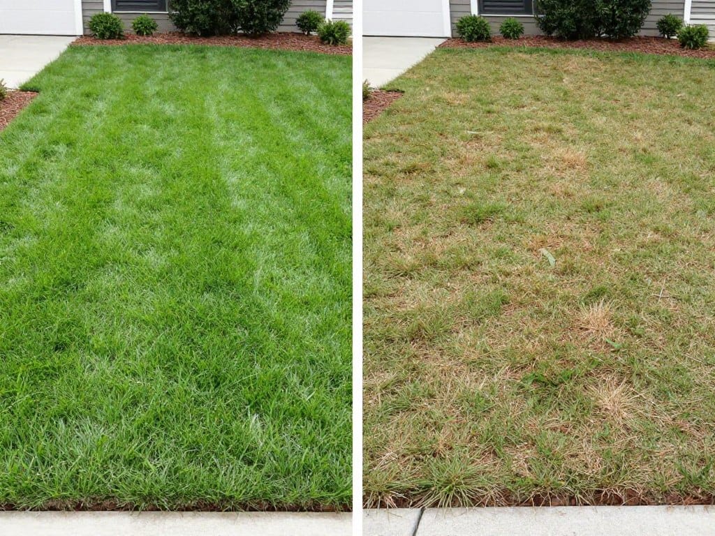 Comparison of sod installation versus grass seed growth process