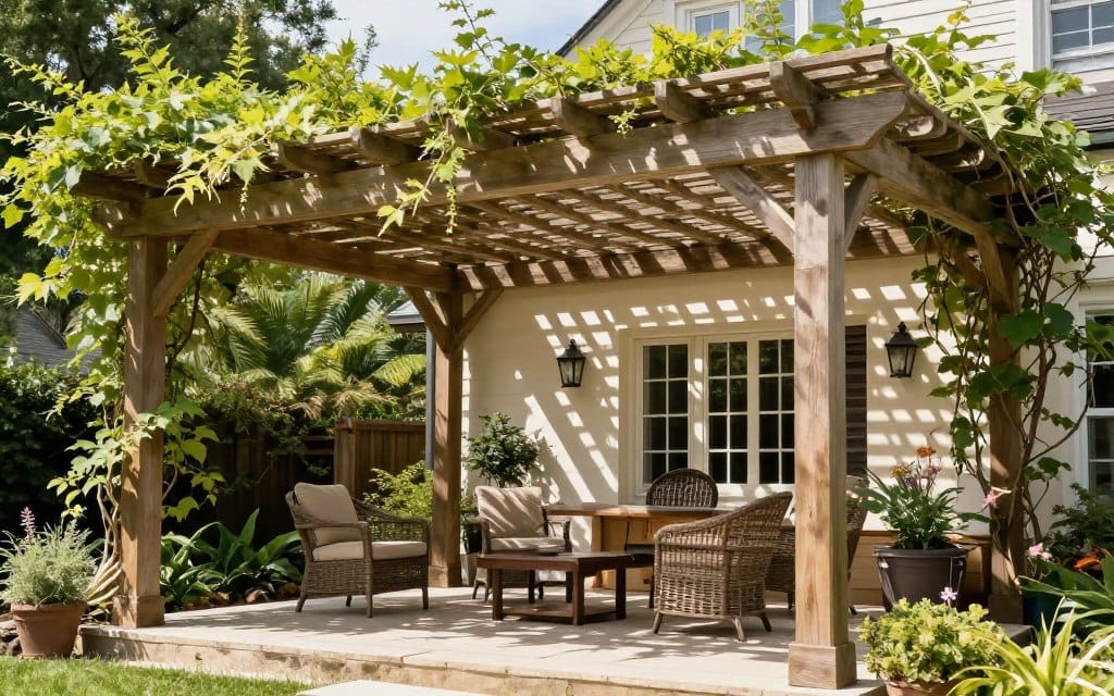 Custom pergola over Woodstock patio