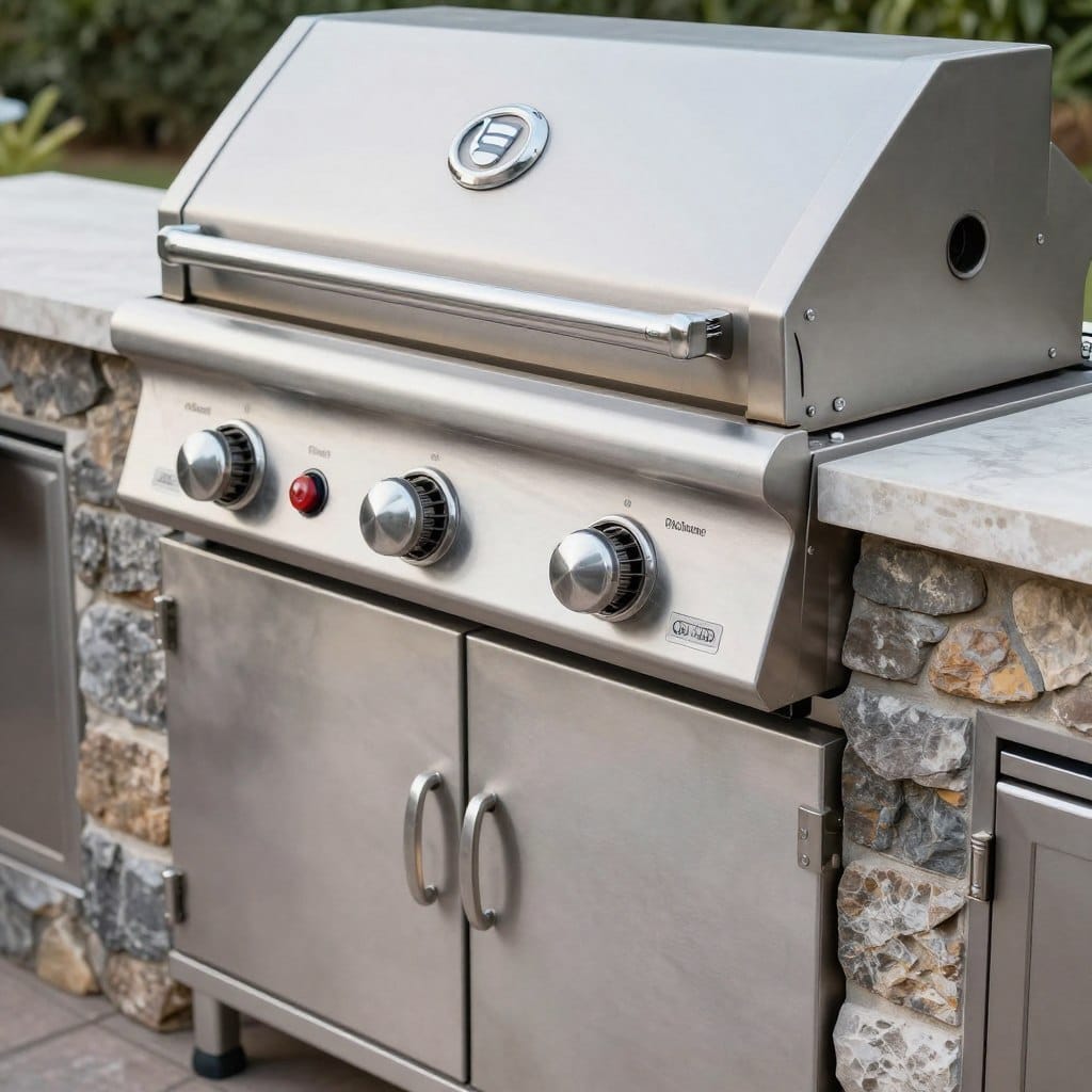 Professional outdoor grill station