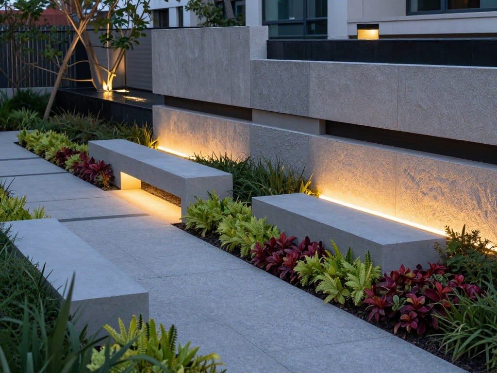 innovative hardscape and lighting design