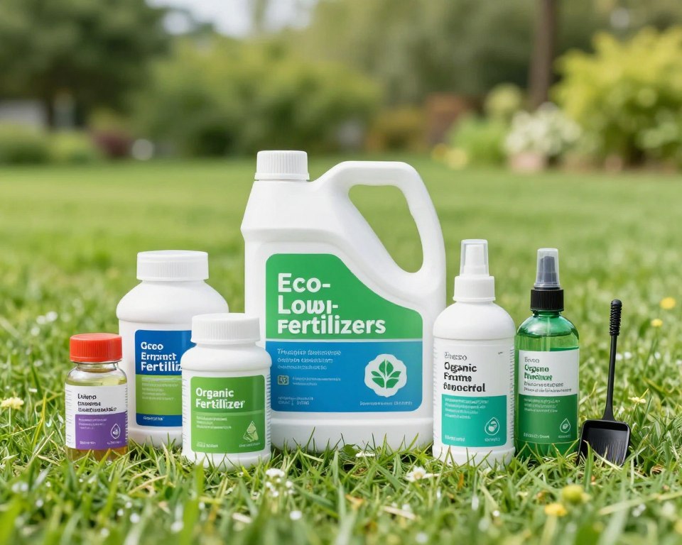 Environmentally friendly lawn care products and equipment used in Woodstock