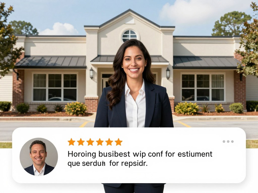 Satisfied Woodstock business owner with well-maintained commercial property