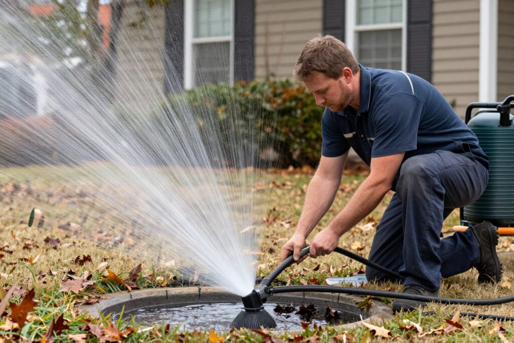 Seasonal irrigation system maintenance in Woodstock Georgia