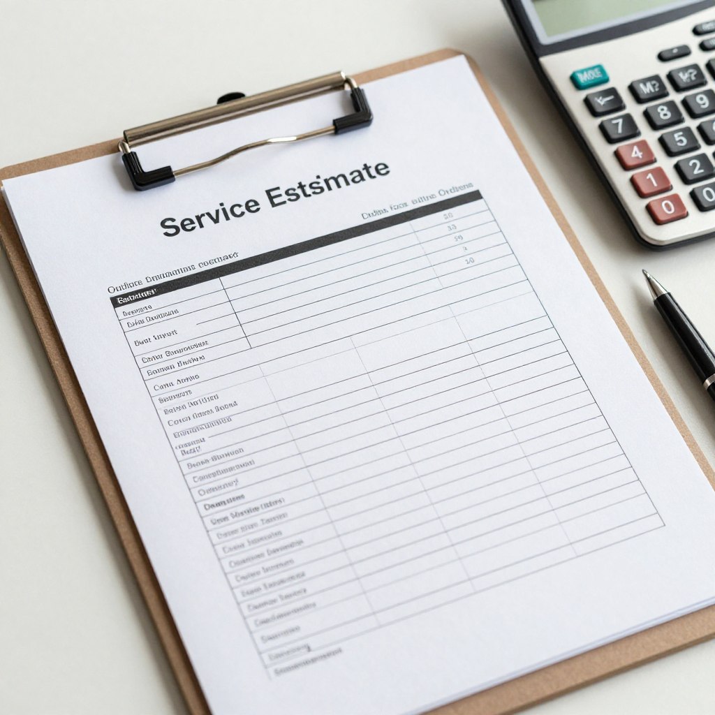 Transparent pricing document for irrigation and drainage services
