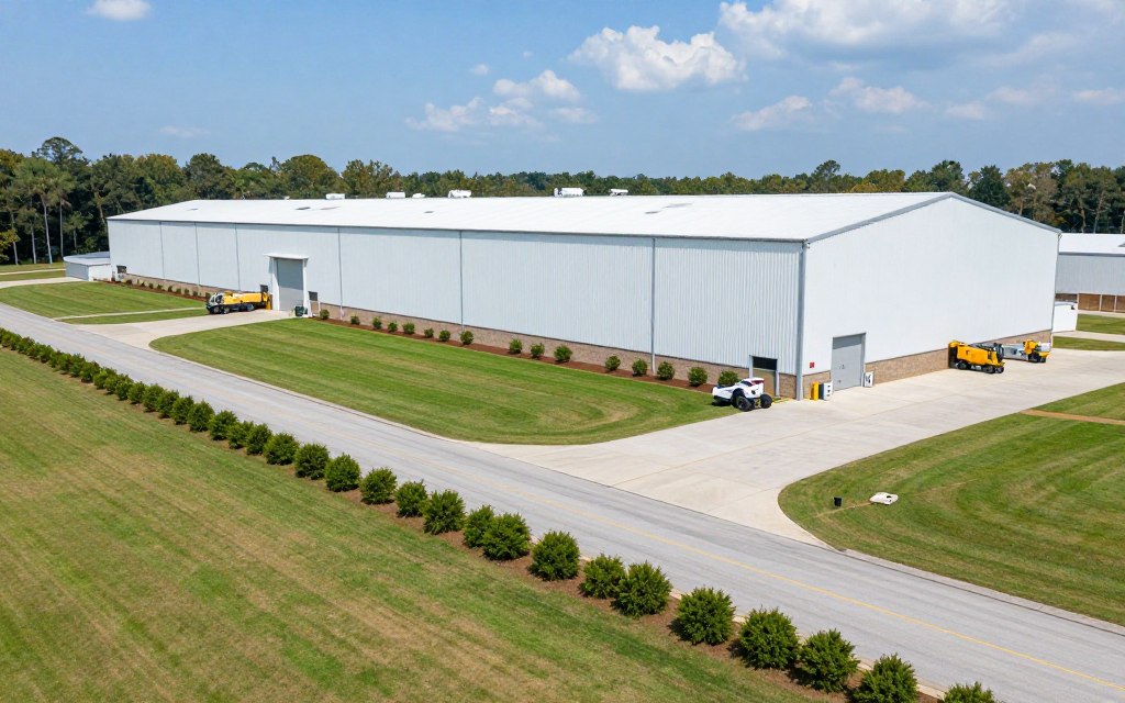 industrial property receiving commercial maintenance services in Woodstock