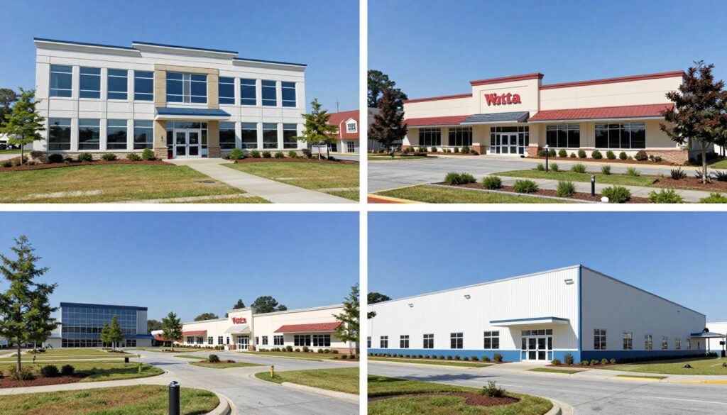various types of commercial properties receiving professional services in Woodstock